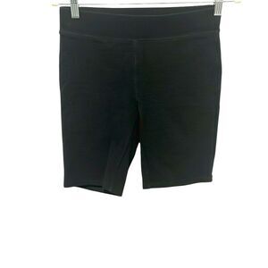 Madewell women’s black ribbed bike shorts size small